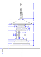 宝塔立面図